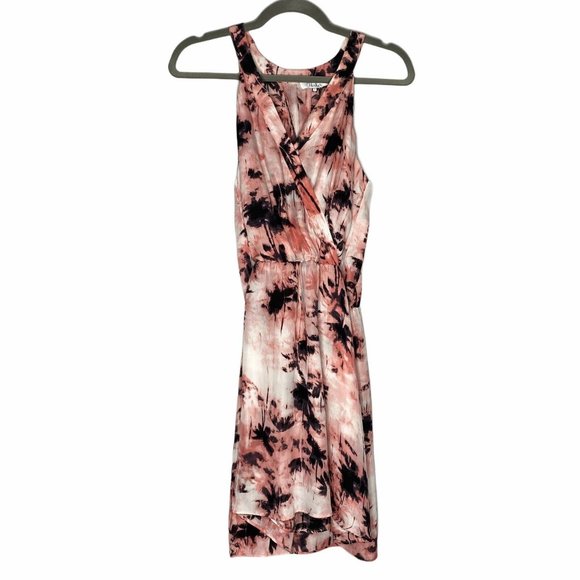 Parker Kita Silk Abstract Palm Tie Dye Mini Dress - Picture 2 of 6